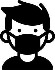 People Wearing Face Mask Icon for Health