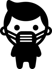 People Wearing Face Mask Icon for Health