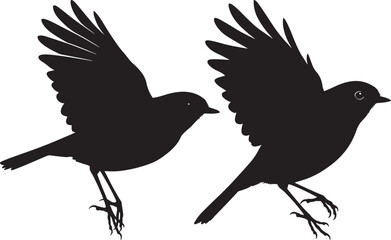 Naklejka premium Robin bird in natural pose vector illustration