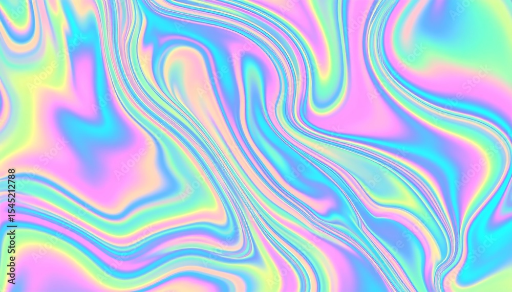 Aufkleber abstract colorful fluid iridescent background.