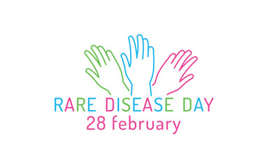 Rare Disease Day icon. Editable vector illustration