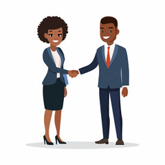 Business people shaking hands