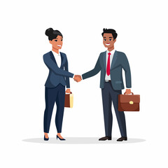 Business people shaking hands