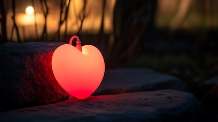 heart shaped candle