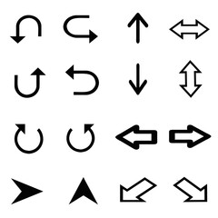 Vector Arrow Icon Set – Navigation & Direction Symbols
