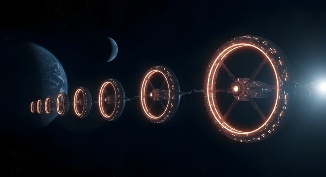 Exploraci&oacute;n de sistemas de transporte interestelar que conectan los planetas en la econom&iacute;a espacial