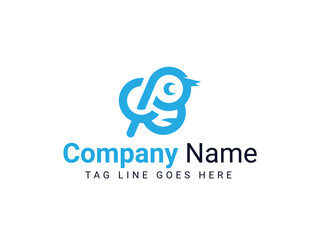 Apps icon or Creative Bird Logo with Company Branding.