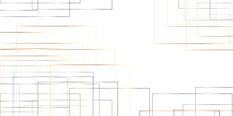 Abstract colorful golden geometric square and triangle shape, Abstract golden lines pattern texture business background. perfect random abstract line background.  Geometric white background with gray 