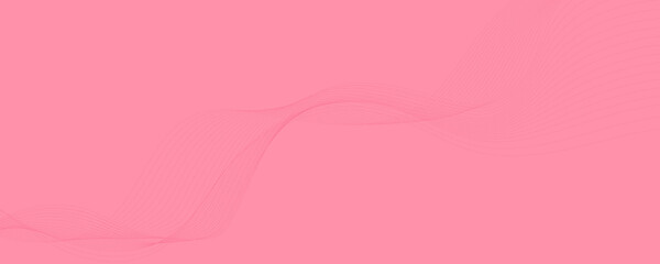 Abstract Pink Gradient with Flowing Lines