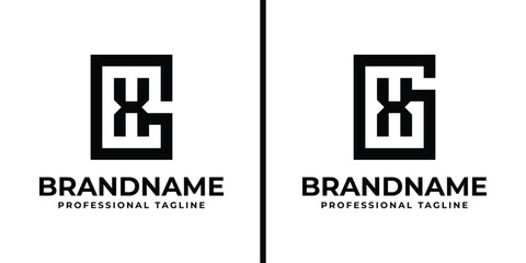 Letters GX Monogram Logo, suitable for any business with XG or GX initials