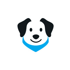 Fototapeta premium cartoon dog, linear icon, logo, doodle, vector illustration, clipart, outline drawing