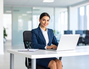 portrait of a businesswoman working in office