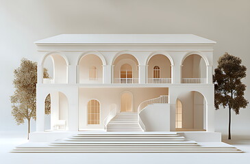 Obraz premium White House White house exterior photography