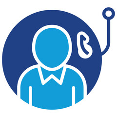 Lead Generation - Dual Tone Blue Glyph Icon - Lead Generation symbolizing lead acquisition and targeting in marketing