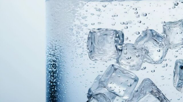 氷の輝きと冷たい一杯