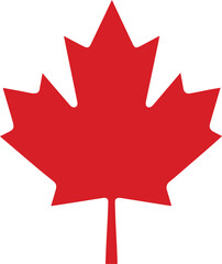 canadian maple leaf isolated on transparent background