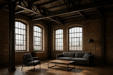Couch and coffee table in a living room.