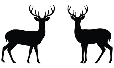 deer silhouette vector