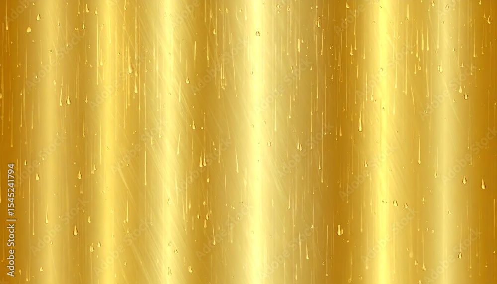 Poster Golden gradient background with dripping effect.