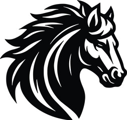 Mustang Horse middle high school sports team mascot isolated on transparent background