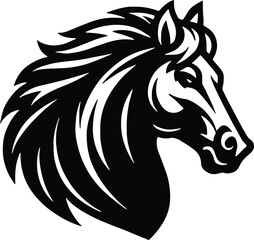 Mustang Horse middle high school sports team mascot isolated on transparent background