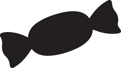 candy silhouette vector, candy icon, vector illustration on a white background