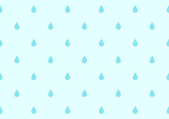水色の水滴のパターン背景素材
