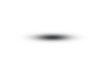 Realistic black oval shadow with soft blur edges on white background, ideal for product display, floating object illusion, graphic mockups, or minimal design enhancement and layout depth.