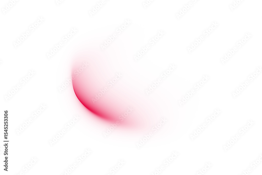 Wall mural soft red blur in elliptical shape with fading edges centered on white background, ideal for abstract