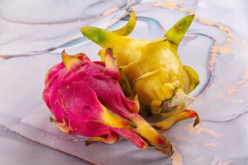 Sweet fresh red and yellow Dragon fruit