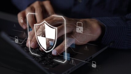 Cyber security protection and cyber security strategies against cyber threats, system hacks,...