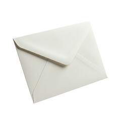 white envelope isolated on white background