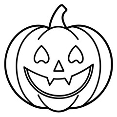 Halloween line art vector