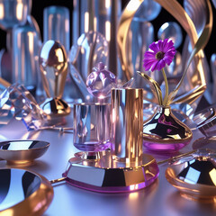 table setting in a restaurant