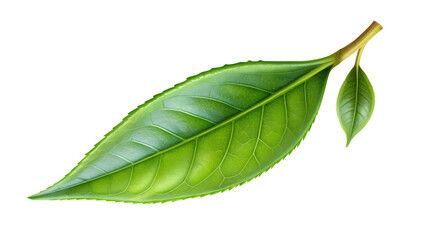 Obraz premium green leaves isolated on white background