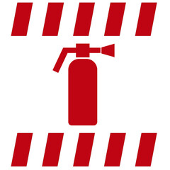 Firefighter Warning Sign, vector illustration