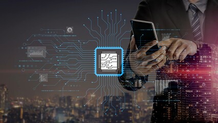 AI Assistant Brain Processor with LLM Technology, Big Data, Machine Learning, Generative AI for...