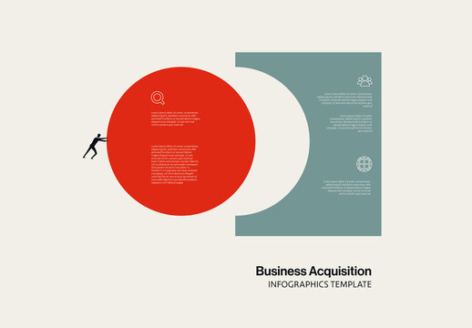 Business Acquisition and Merger Infographic Template