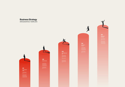 Business Strategy for Growth Timeline Infographic Template