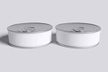 Small Food Can For Mockup