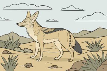  Cute Cartoon Baby with Big Eyes Reaching for Stars and Clouds