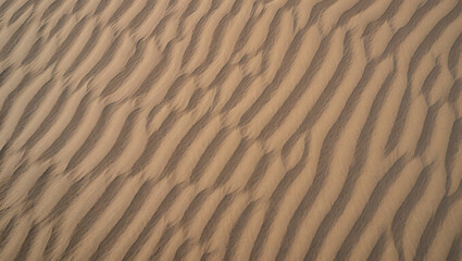Fototapeta premium Textured desert sand dunes with diagonal ripples
