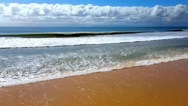 Waves beach and sea