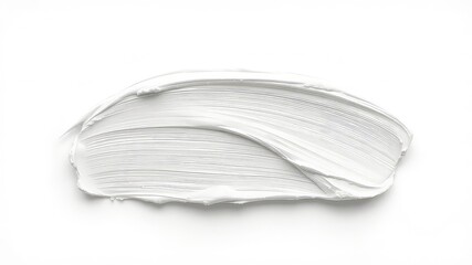 Thick creamy white substance spread evenly showing brush strokes, creating a textured background with simplicity and purity of color