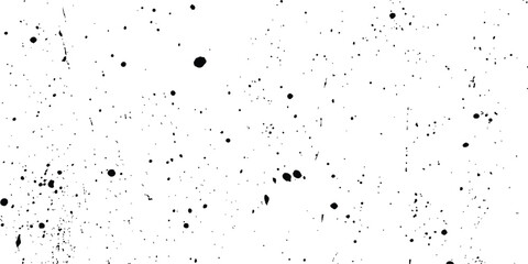 Black dot texture isolated on transparent background. Abstract grunge concrete wall dot texture background, black and white texture. Black dot Speckled gritty overlay texture. 