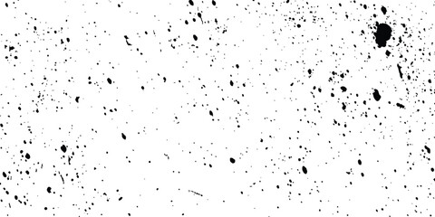 Black dot texture isolated on transparent background. Abstract grunge concrete wall dot texture background, black and white texture. Black dot Speckled gritty overlay texture. 