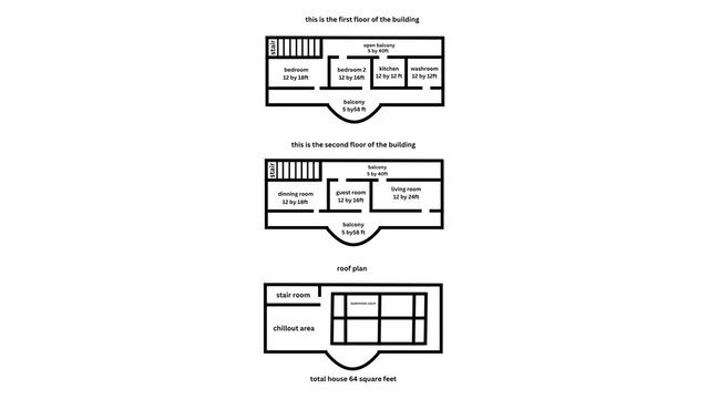 2 floor house plan  with badminton court
