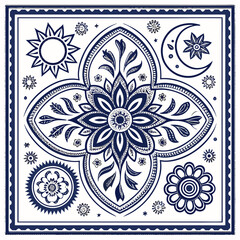 ornamental round lace pattern
