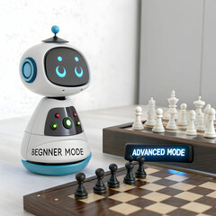Intelligent robotic toy that plays chess, offering both teaching and competitive modes