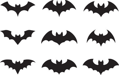 Fototapeta premium Set of funny cartoon spooky vector illustration. Halloween vector icon set